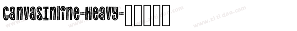 CanvasInline-Heavy字体转换