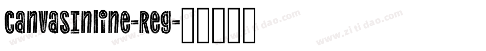 CanvasInline-Reg字体转换