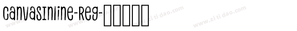 CanvasInline-Reg字体转换
