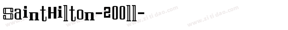 SaintHilton-2OOll字体转换