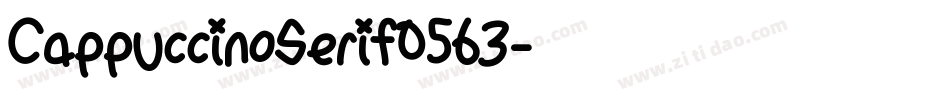 CappuccinoSerif0563字体转换