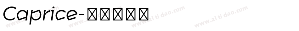 Caprice字体转换