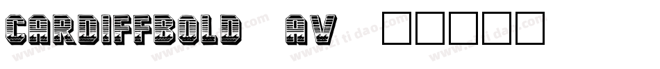 CardiffBold-6av1字体转换