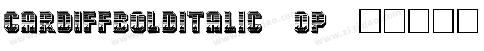 CardiffBoldItalic-9op2字体转换