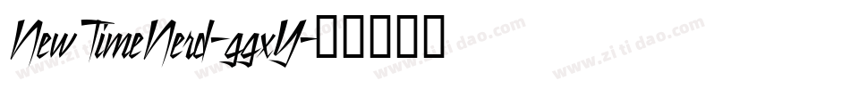 NewTimeNerd-ggxY字体转换