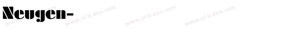 Neugen字体转换