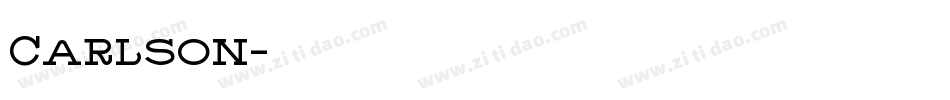 Carlson字体转换