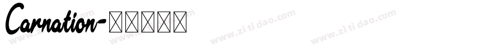 Carnation字体转换