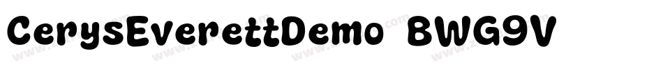 CerysEverettDemo-BWG9V字体转换