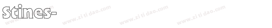 Stines字体转换