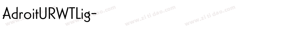 AdroitURWTLig字体转换