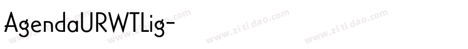 AgendaURWTLig字体转换