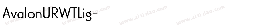 AvalonURWTLig字体转换