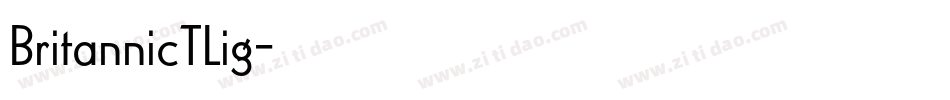 BritannicTLig字体转换