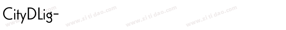 CityDLig字体转换