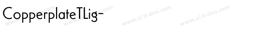 CopperplateTLig字体转换