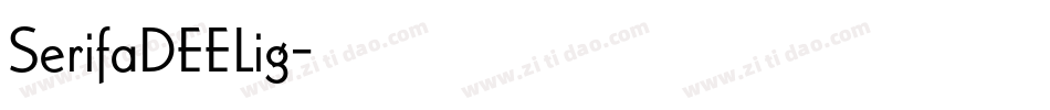 SerifaDEELig字体转换