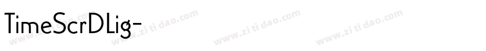 TimeScrDLig字体转换
