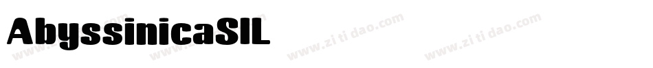 AbyssinicaSIL字体转换