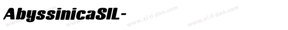 AbyssinicaSIL字体转换