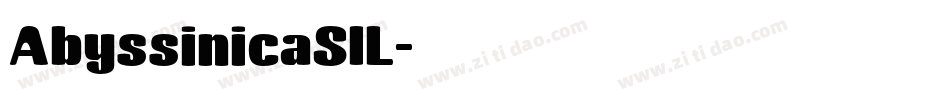 AbyssinicaSIL字体转换