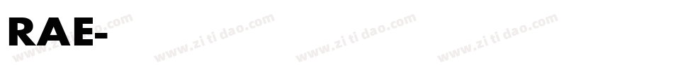 RAE字体转换