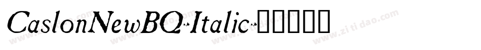 CaslonNewBQ-Italic字体转换