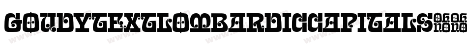 GoudyTextLombardicCapitals字体转换