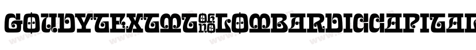 GoudyTextMT-LombardicCapitals字体转换