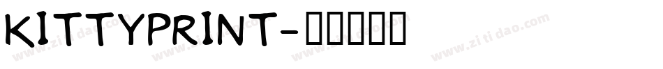 kittyprint字体转换