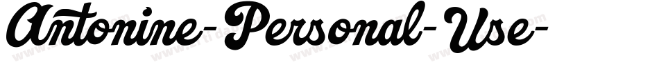 Antonine-Personal-Use字体转换