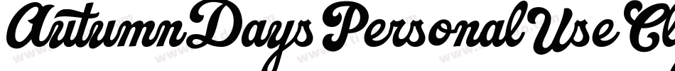 AutumnDaysPersonalUseClipart-yw3pq字体转换