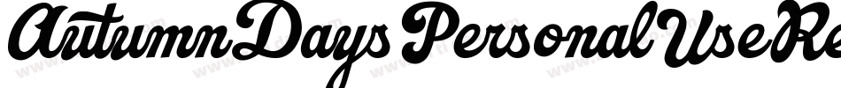 AutumnDaysPersonalUseRegular-6Yj6M字体转换
