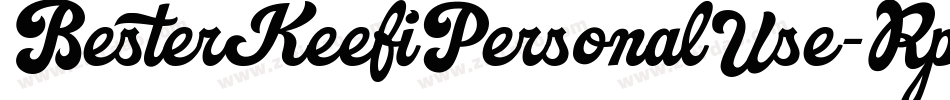 BesterKeefiPersonalUse-RpqZW字体转换