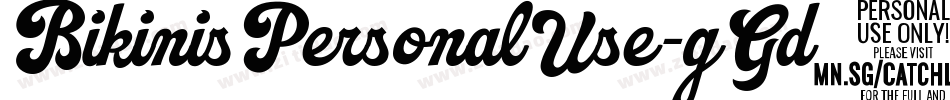 BikinisPersonalUse-gGd5字体转换