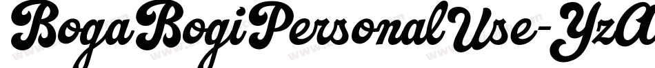 BogaBogiPersonalUse-YzA0O字体转换