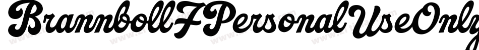 BrannbollFPersonalUseOnly-8wvz字体转换