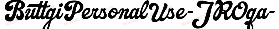 ButtgiPersonalUse-JROqa字体转换