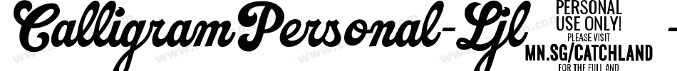 CalligramPersonal-Ljl5字体转换