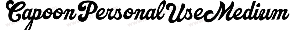 CapoonPersonalUseMedium-wXO3字体转换