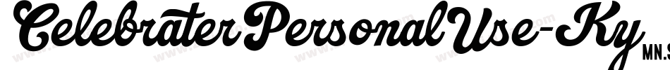 CelebraterPersonalUse-Ky0Z字体转换