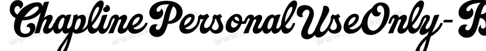 ChaplinePersonalUseOnly-BZ2G字体转换