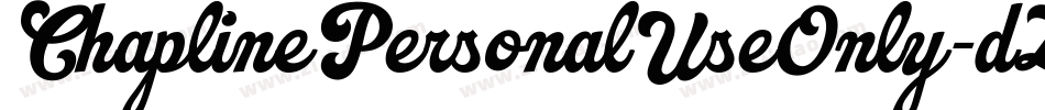 ChaplinePersonalUseOnly-dZOx字体转换