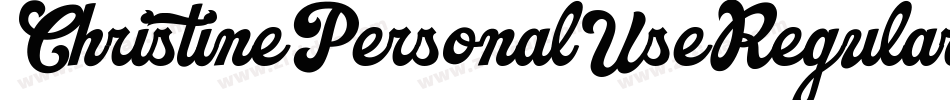 ChristinePersonalUseRegular-8MaBM字体转换