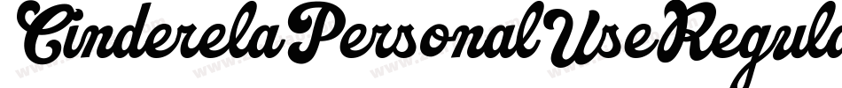 CinderelaPersonalUseRegular-RDvM字体转换