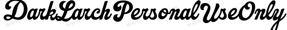 DarkLarchPersonalUseOnly-41JW字体转换