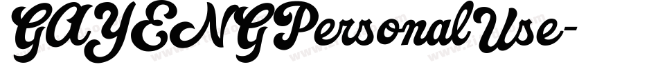 GAYENGPersonalUse字体转换