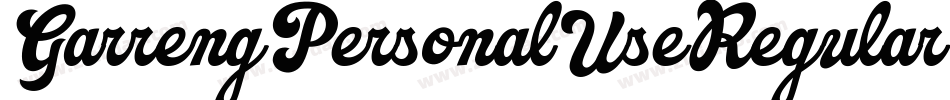 GarrengPersonalUseRegular-0JDd字体转换 GarrengPersonalUseRegular-0JDd字体转换
