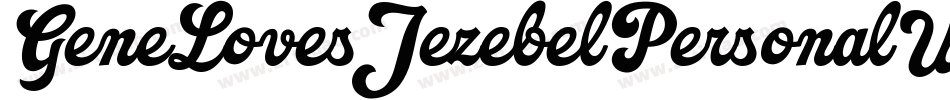 GeneLovesJezebelPersonalUseRegular-3zanM字体转换