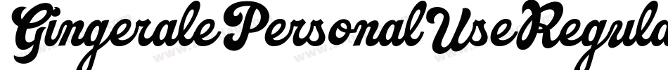 GingeralePersonalUseRegular-x3L5O字体转换